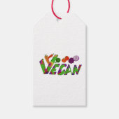 Vegan-kleurrijk Cadeaulabel (Voorkant)