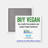 VEGAN KOPEN MAGNEET (Voorkant / Achterkant)