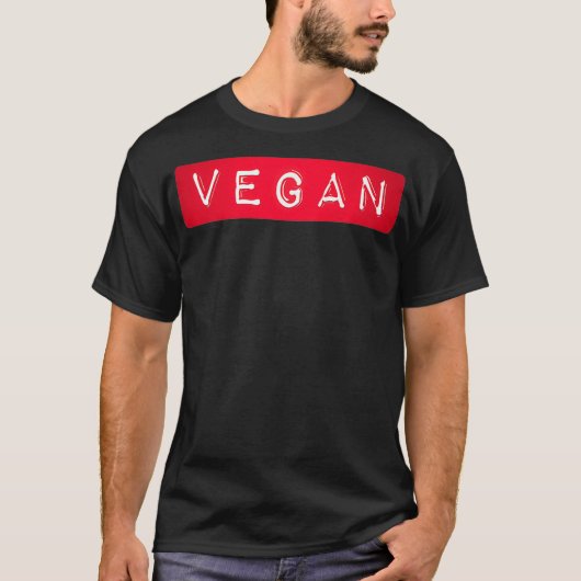 Vegan Label - Funny Label for Plant Based Diet Peo T-shirt (Voorkant)