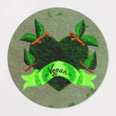 Vegan labels (Design 1)