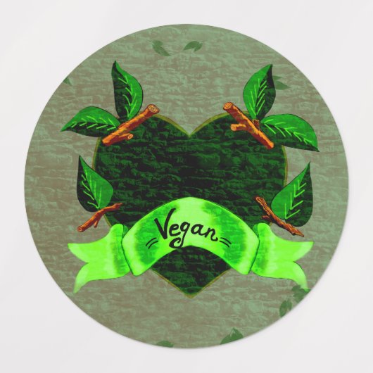 Vegan  labels (Design 1)