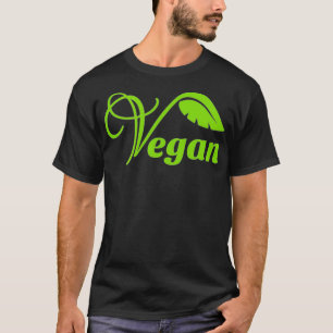 Vegan Leaf Logo Symbool T-shirt