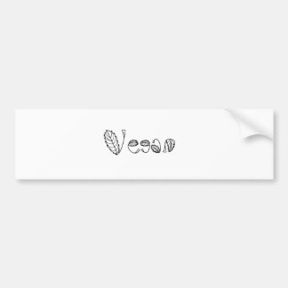 Vegan Leaves Bumpersticker