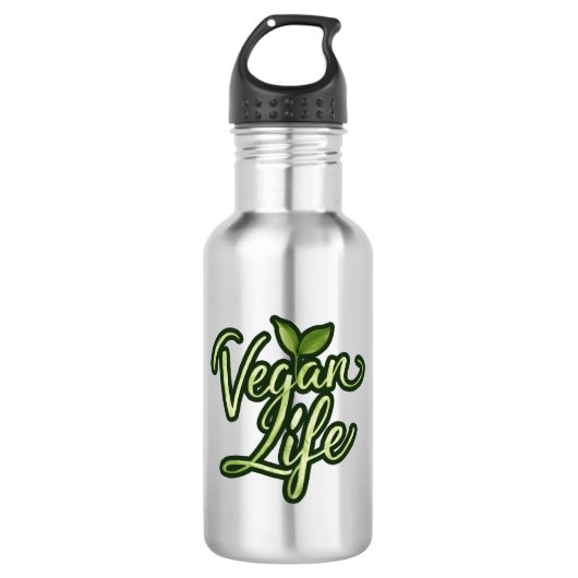Vegan Life Waterfles (Voorkant)