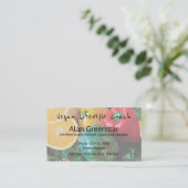 Vegan Lifestyle Coach Visitekaartje (Staand voorkant)
