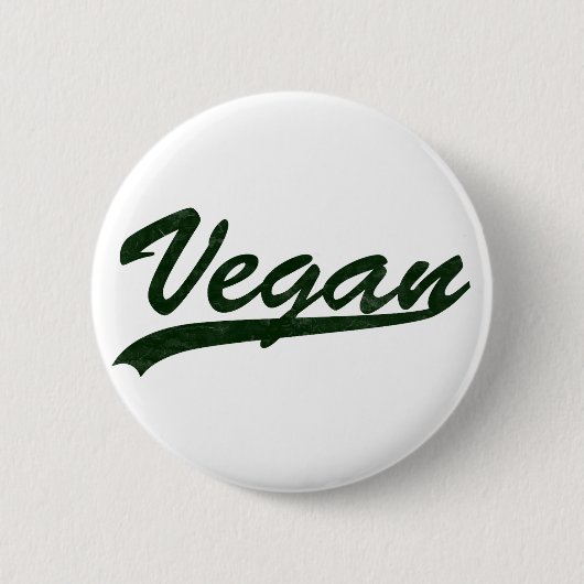 Vegan Logo Badge Ronde Button 5,7 Cm (Voorkant)