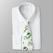 Vegan Logo Leaf Stropdas (Gebonden)