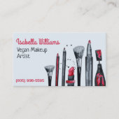 Vegan Makeup Artist Visitekaartje (Voorkant)