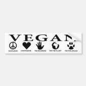 Vegan Mean, Sticker auto (Voorkant)