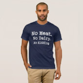 Vegan Message met Attitude T-shirt (Voorkant volledig)