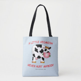 Vegan Messaged Canvas tas - een beetje Veganisme n
