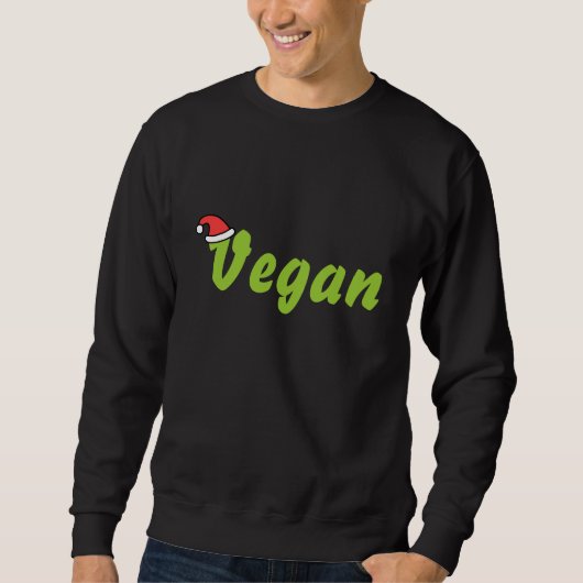 Vegan met kerstPet. Trui (Voorkant)