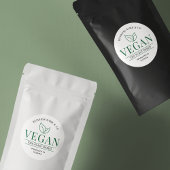 Vegan Moderne Plante Basé Boulangerie Étiquette pr