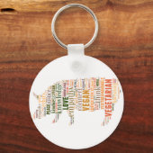 Vegan mosaic sleutelhanger (Voorkant)