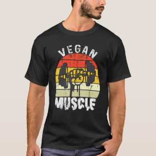 Vegan Muscle Vegan Power Weightlifter Bodybuilding T-shirt