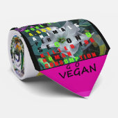 Vegan NongeweldIII Stropdas (Opgerold)