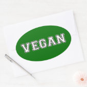Vegan Ovale Sticker (Envelop)