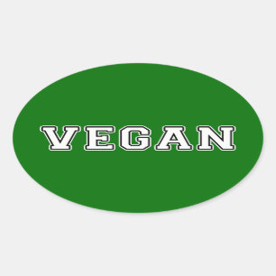 Vegan Ovale Sticker