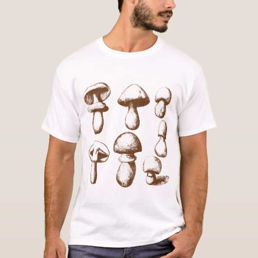 Vegan paddenstoel t-shirt (Voorkant)