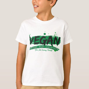 Vegan Peace Love Compassion T-shirt