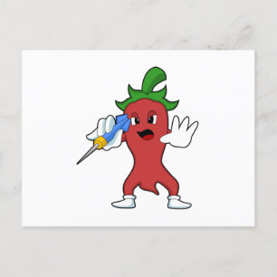 Vegan Pepper bij Darts met Dart.PNG Briefkaart