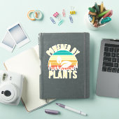 Vegan Plant Powered Retro Sticker (iPad Cover)