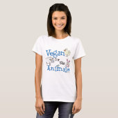 Vegan pour le T-shirt Animals (Devant entier)