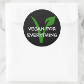 Vegan pour tout autocollant (Sac)