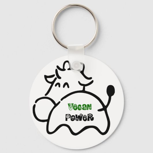 Vegan Power Sleutelhanger (Voorkant)