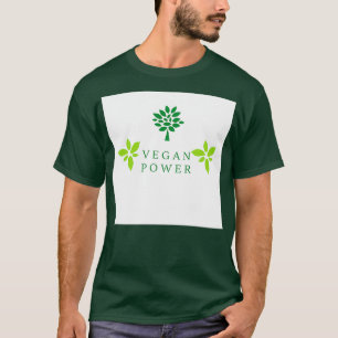 VEGAN POWER stickers T-shirt