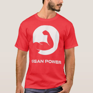 Vegan Power Vegan Vegetarian Muscles beest Fitn T-shirt