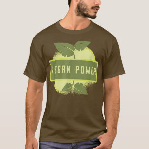Vegan Power Vegetarian Plant Apple Bodybuilding Wo T-shirt