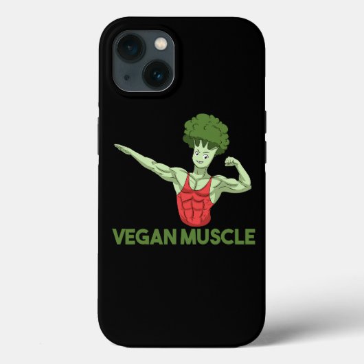Vegan Power Vegetarian Plant Broccoli Bodybuilding Case-Mate iPhone Case (Achterkant)