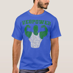 Vegan Power Vegetarian Plant Muscle Bodybuilding W T-shirt