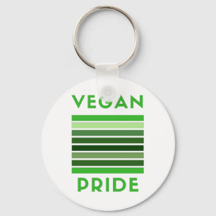 Vegan Pride Flag Button Sleutelhanger