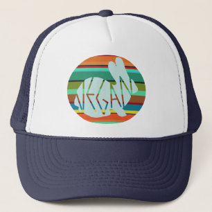 Vegan Rainbow Bunny Trucker Hat Pet