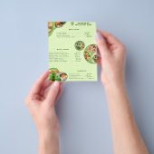 Vegan Restaurant Voedselmenu Professioneel | QR Co Flyer (Hand)