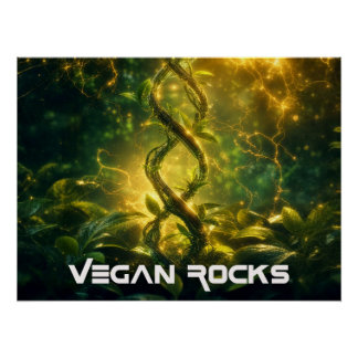 VEGAN ROCKS PERFECT POSTER