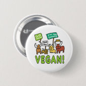 Vegan Ronde Button 5,7 Cm (Voorkant /achterkant)