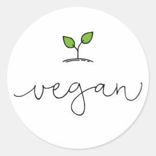 Vegan Ronde Sticker
