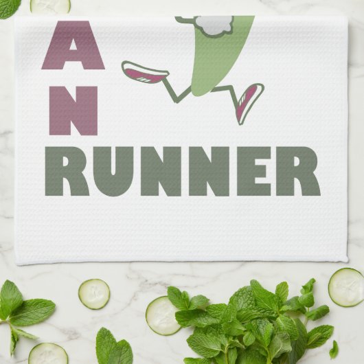 Vegan Runner - Runner Pepper Theedoek (Gevouwen)