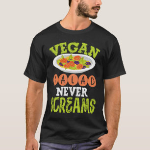 Vegan Salad nooit Screams Veganism T-shirt