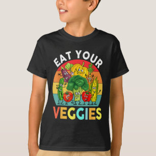 Vegan Shirt Kinder Peuter Boys Eet Je Groenten Veg