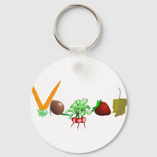 Vegan Sleutelhanger (Voorkant)