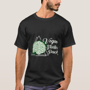 Vegan Starter Pack Green Brain T-shirt Animal Righ