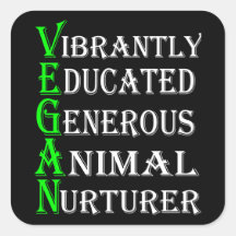 Vegan Sticker for Dierenvrienden, Vegan