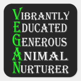 Vegan Sticker for Dierenvrienden, Vegan