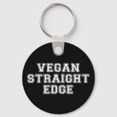 Vegan Straight Edge Sleutelhanger (Voorkant)