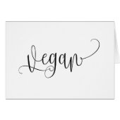 Vegan Table Tent-kaart (Voorkant Horizontaal)