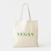 Vegan-tekstontwerp Tote Bag (Achterkant)